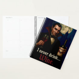 Agenda "Eu Nunca Bebo... Vinho" Humor De Vampiro