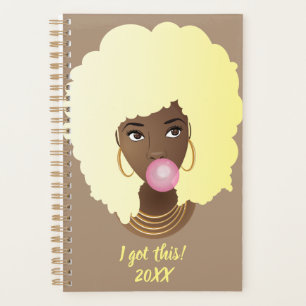 Agenda Eu Tenho Isto! Mulher Negra, Povoando Bubblegum Be