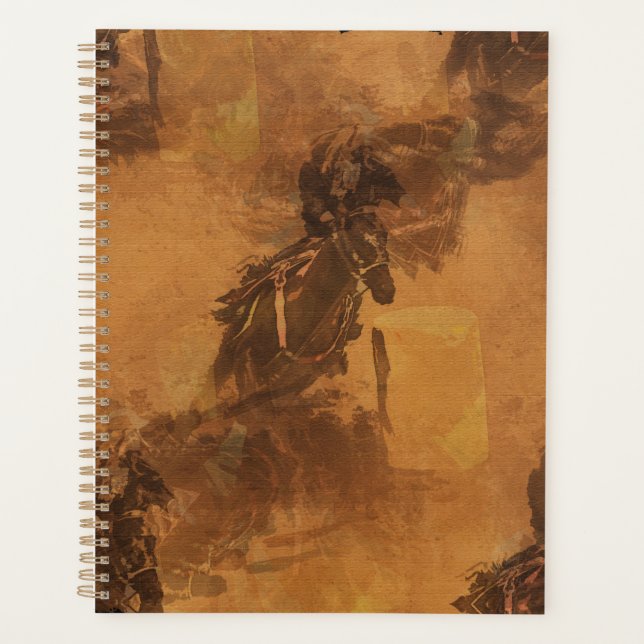 Agenda Eu Vivo Para Barrel Race - Evento Rodeio (Frente)