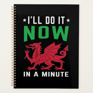 Agenda Eu vou fazer isso agora em um minuto... Engraçados