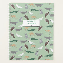 Agenda Eucalyptus Green - Animais nativos australianos pe