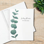 Agenda Eucalyptus Greenery<br><div class="desc">Este elegante Planner é decorado com um spray de cor d'água de solteiro de eucalipto. Personalize-o com seu nome e ano. Use a Ferramenta Design para alterar o tamanho, o estilo ou a cor do texto. Porque nós criamos a nossa trabalho de arte, você não encontrará esta imagem exata de...</div>