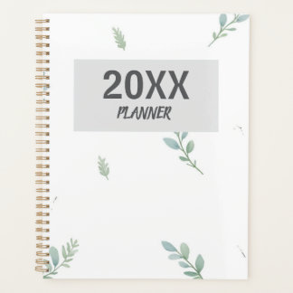 Agenda Eucalyptus Watercolor Weekly & Monthly Planner