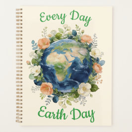 Agenda Every Day Earth Day Floral Wreath Earth