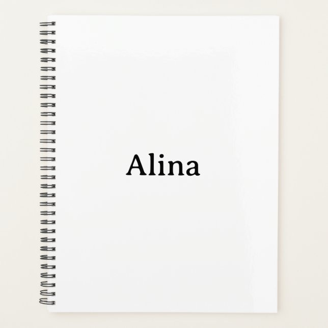 Agenda excluir texto adicionar próprio design padrão 8,5″ (Frente)