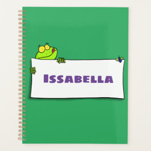 Agenda Exemplo de desenho animado de sinal verde de sapo