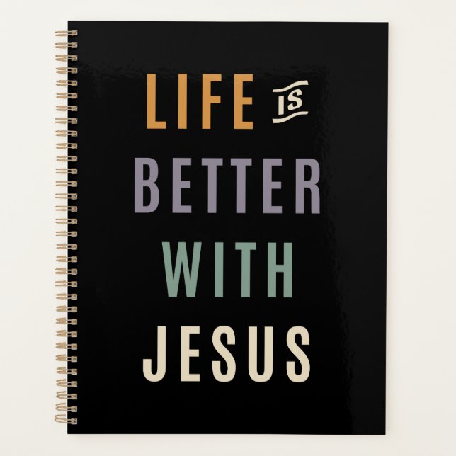 Agenda Experimente a alegria - A vida é melhor com Jesus  (Frente)