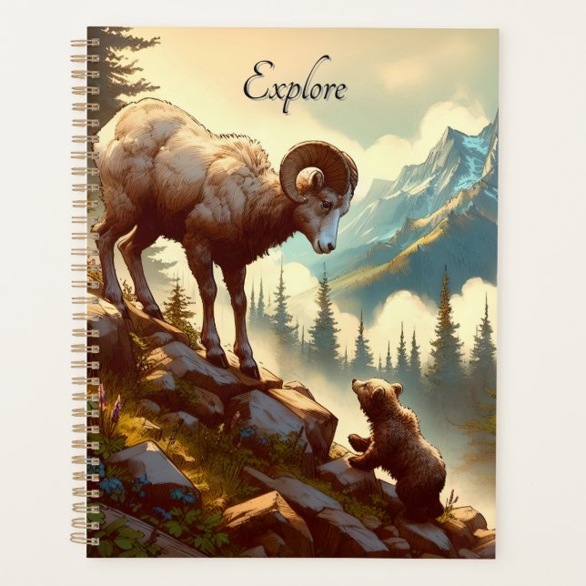 Agenda Explore Bighorn Sheep Grizzly Cub Mountain (Frente)