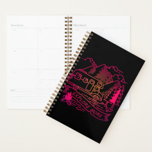 Agenda Explore Mais Camper Rosa Van Mountain Lover