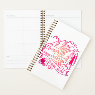 Agenda Explore Mais Camper Rosa Van Mountain Lover