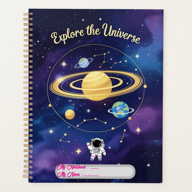 Agenda Explore o Universo - Cobrir para Notebook Astronôm (Frente)