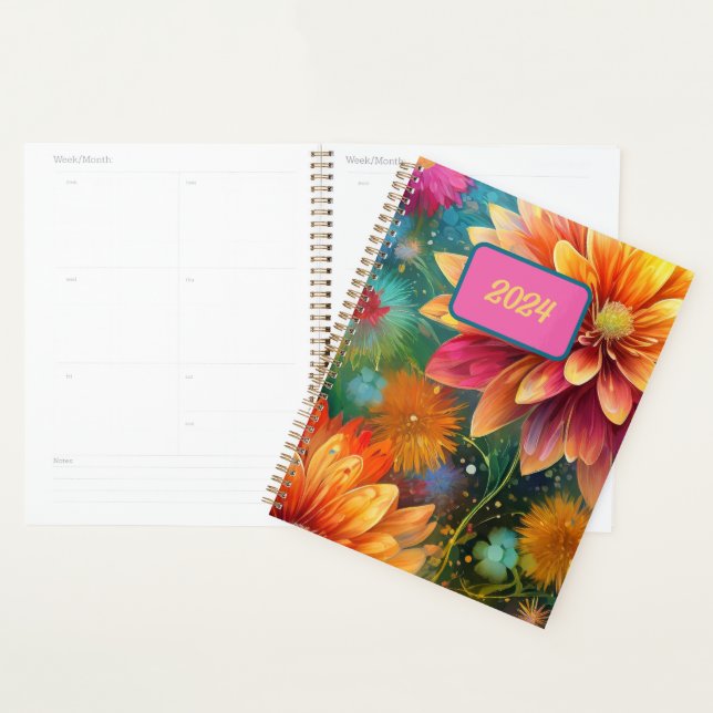 Agenda Explosão Floral: Padrão de Cor de Quebra (Exibição)