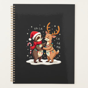 Agenda Fa La La Llama Luzes de Natal Preguiça Montado Lla