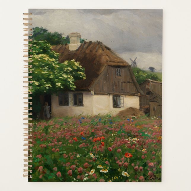 Agenda Fábrica com Flores-Prados (Frente)