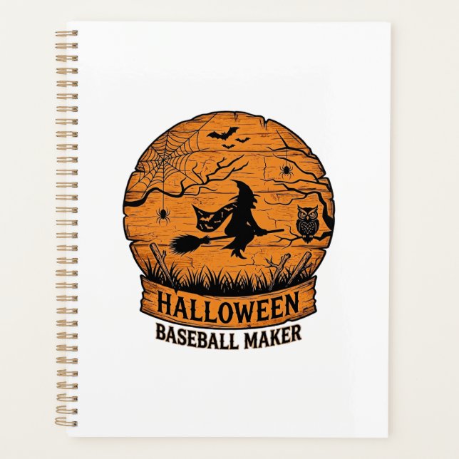 Agenda Fabricante de Basebol de Halloween Bruxa Voadora L (Frente)