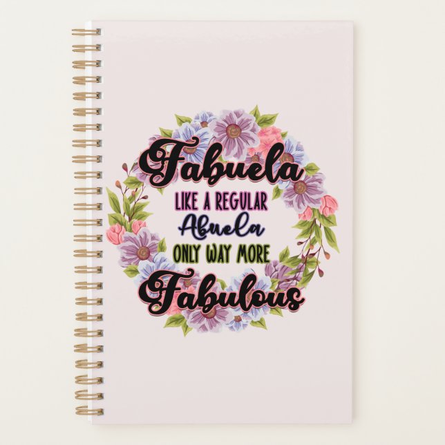 Agenda Fabuela Como Uma Abuela Normal Apenas Fabulosa (Frente)