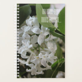 Agenda Faça sua melhor floração de flores motivacional Fo