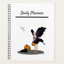 Fada De Halloween Com Pumpkins Daily Planner