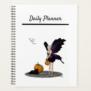 Agenda Fada De Halloween Com Pumpkins Daily Planner