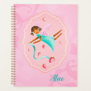 Agenda Fada de morango personalizada