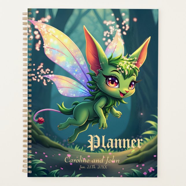 Agenda Fada Encantada – Sprite da Floresta Mágica (Frente)