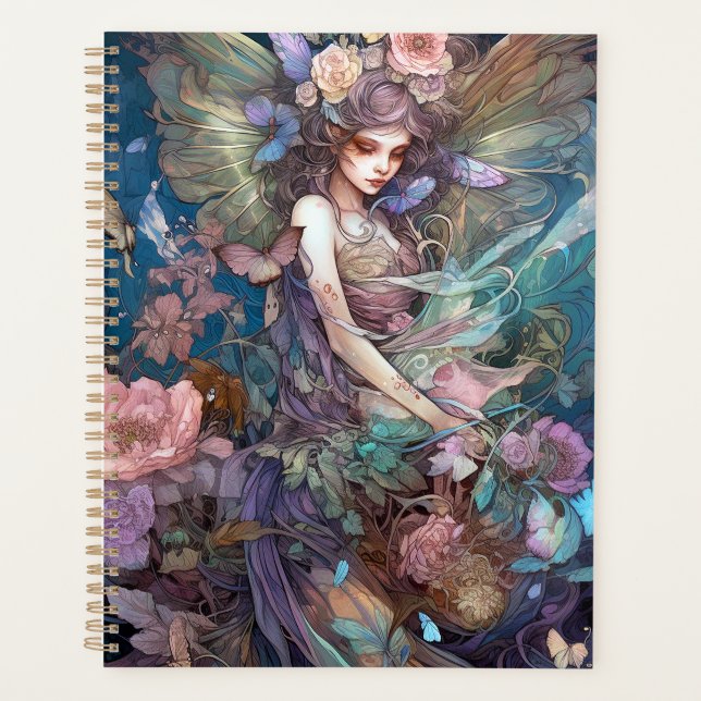 Agenda Fada Mulher Fantasy Art (Frente)
