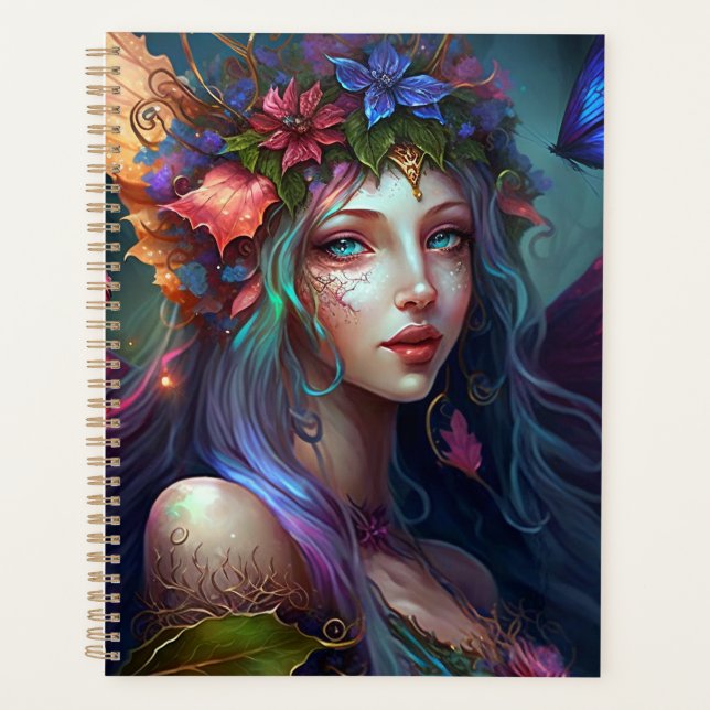 Agenda Fairy Girl Fantasy Art Planner (Frente)