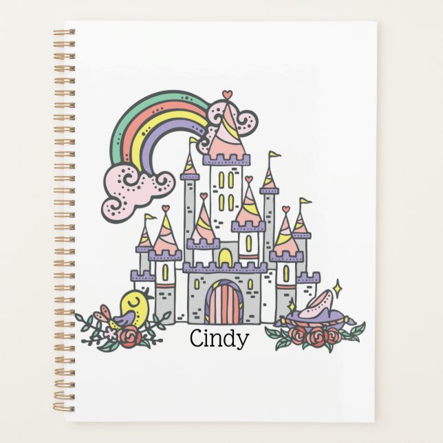 Agenda Fairytale Castle Princess Custom Name (Frente)