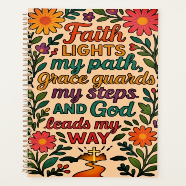 Agenda Faith Lights My Path Christian Art - Inspirational (Frente)