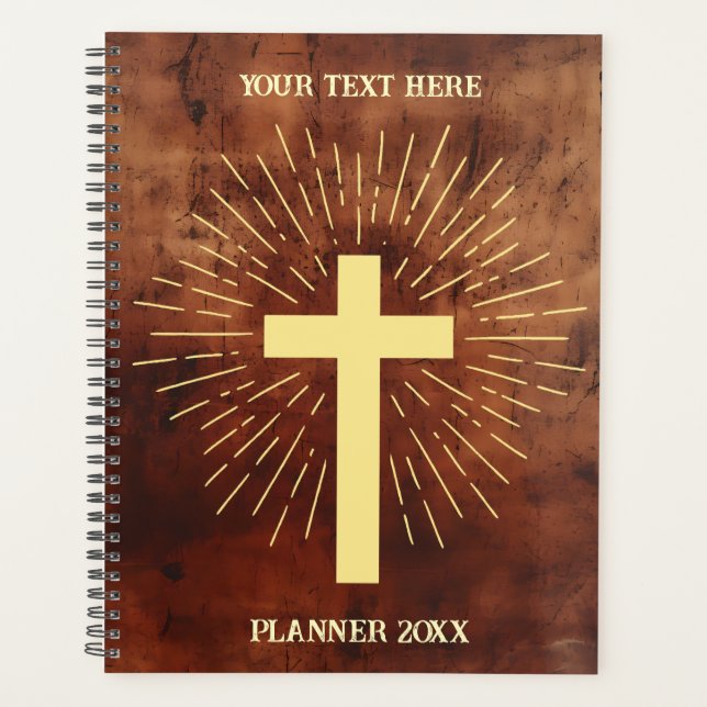 Agenda Faith Modelo Planner Personalizar Todo Texto (Frente)