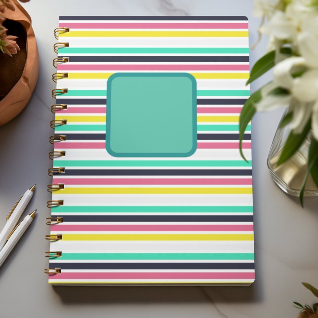 Agenda Faixa Horizontal Colorida (Colored Horizontal Stripes Planner)
