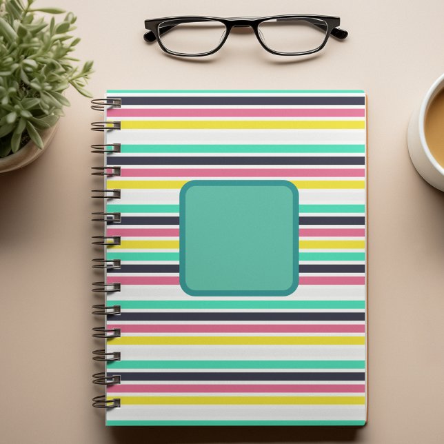 Agenda Faixa Horizontal Colorida (Colored Horizontal Stripes Planner / small)