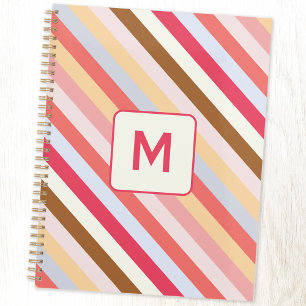 Agenda Faixa inicial de doces diagonais do monograma mode