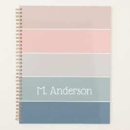 Agenda Faixas de Cores de Verão Personalizadas