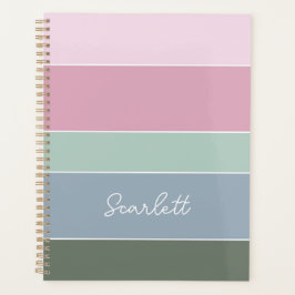 Agenda Faixas de Cores de Verão Personalizadas