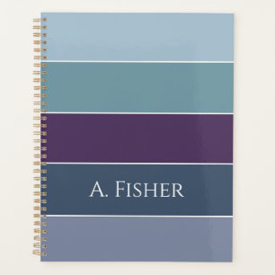 Agenda Faixas de Cores de Verão Personalizadas