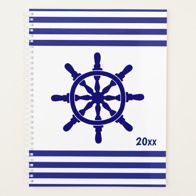 Agenda Faixas náuticas com Roda e Data dos Navios (Frente)