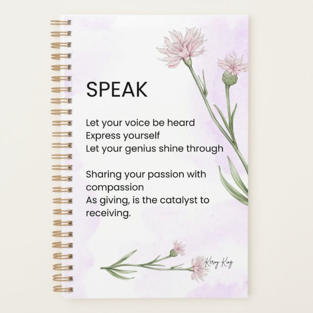 Agenda Fale - Poema de Empoderamento Autoamor (Frente)