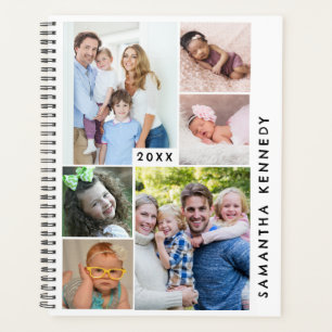 Agenda Família Black And White 6 Photo Collage 2025