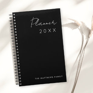 Agenda Família de Tipografia de Script Mínimo Branco Pret