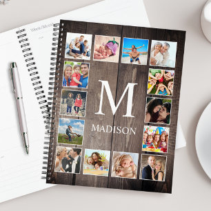Agenda Família Farmhouse Rustic Farmhouse de Colagem de