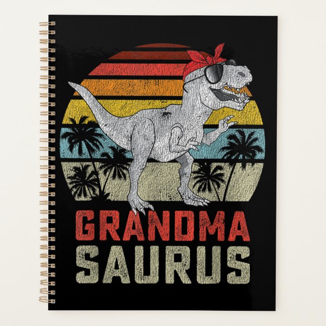 Agenda Família Grandmasauro T Rex Dinossauro Vovó Surus (Frente)