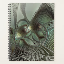 Agenda Fantasia de Arte Fractal da Cinza Olive Sage