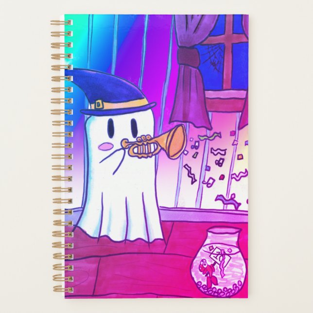 Agenda Fantasma Bonito - Kurt Spoopyton Planner (Frente)