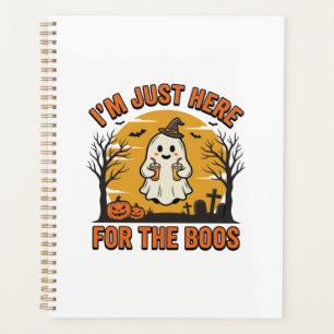Agenda Fantasma engraçado de Halloween aqui para os Boos