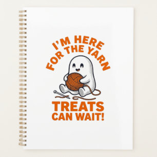 Agenda Fantasma Engraçado de Tricô Desenho de Gravura Vin