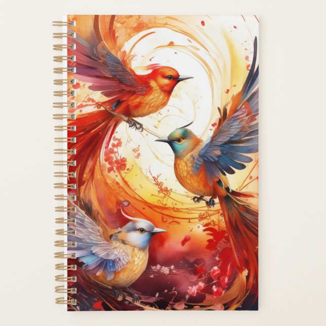 Agenda Fantasy Colorful Bird (Frente)