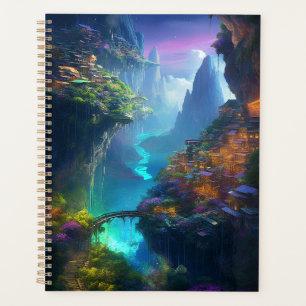 Agenda Fantasy Landscape Colorir Surreal