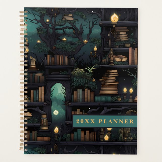 Agenda Fantasy Library Bookshelf Planner - As Ruínas (Frente)