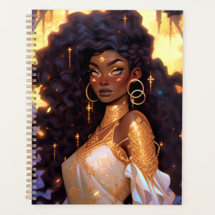Agenda Fantasy Mulher Afro-Americana Art